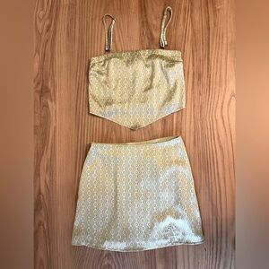 Hollister XS two-piece dress with optional shoulder straps